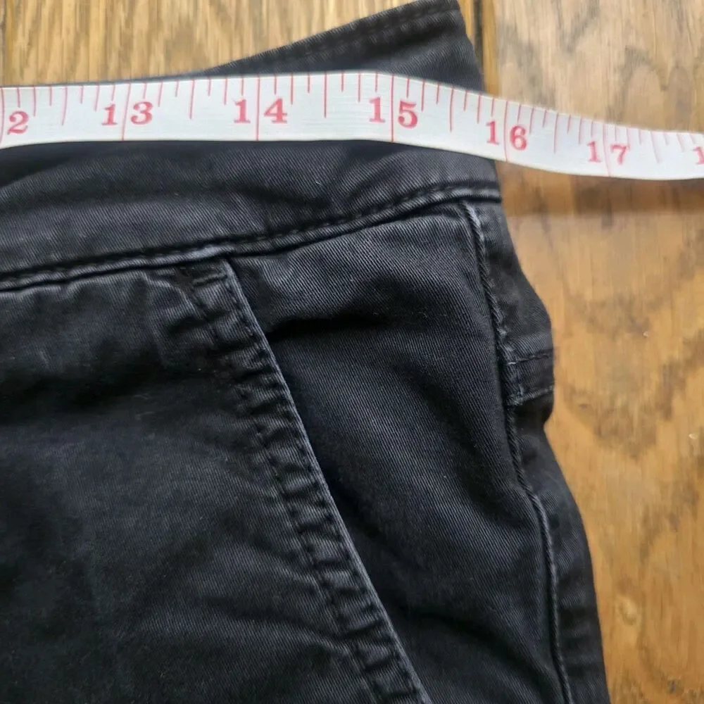 Nudie Jeans Co. 31x30 Slim Adam Black Organic Cotton Twill Chino Garment Dyed